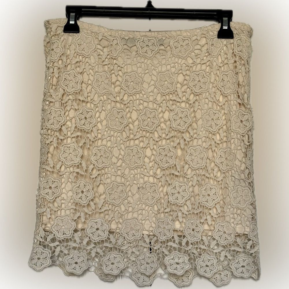Blue Rain floral crochet skirt!